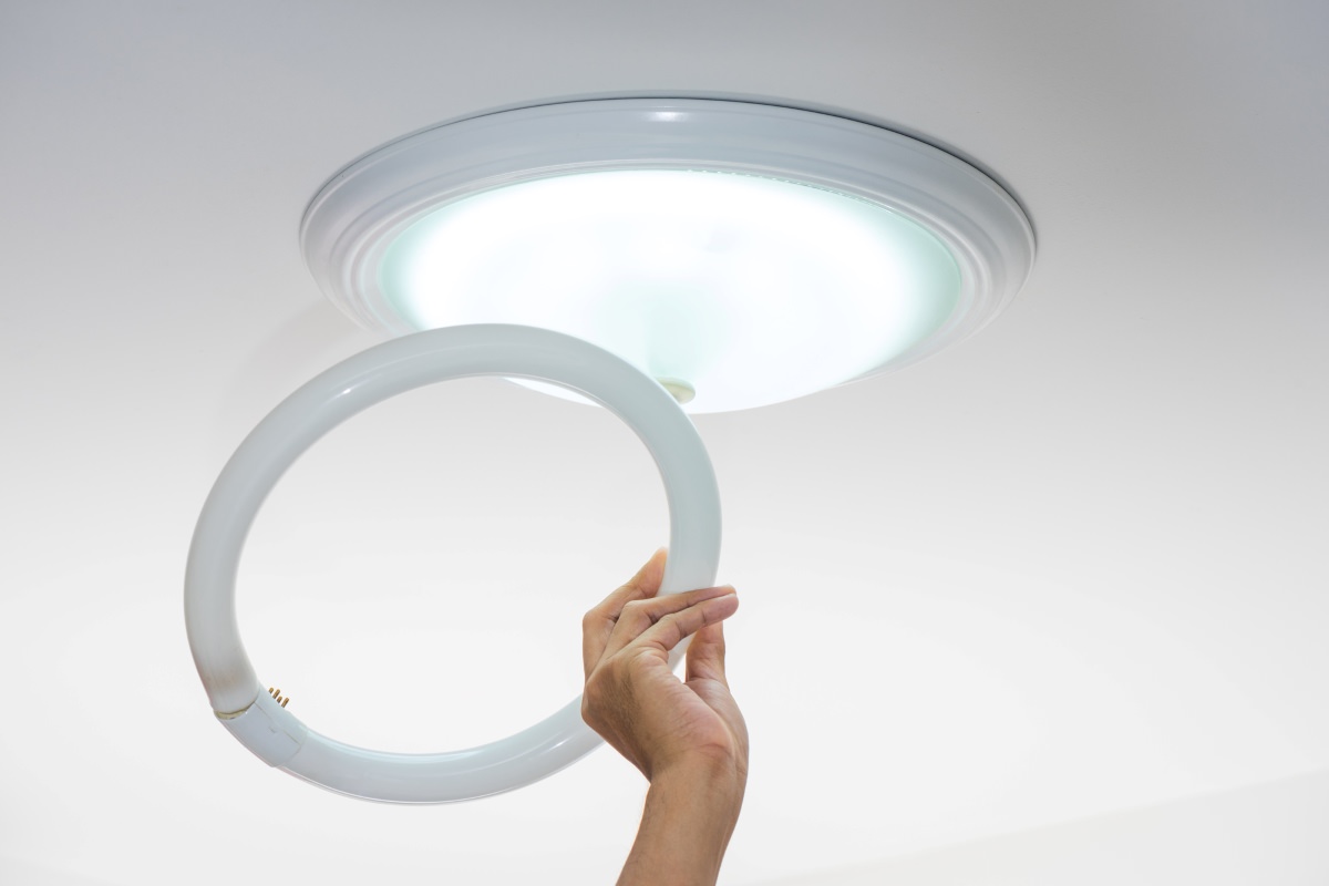 蛍光灯からLEDに変更した照明